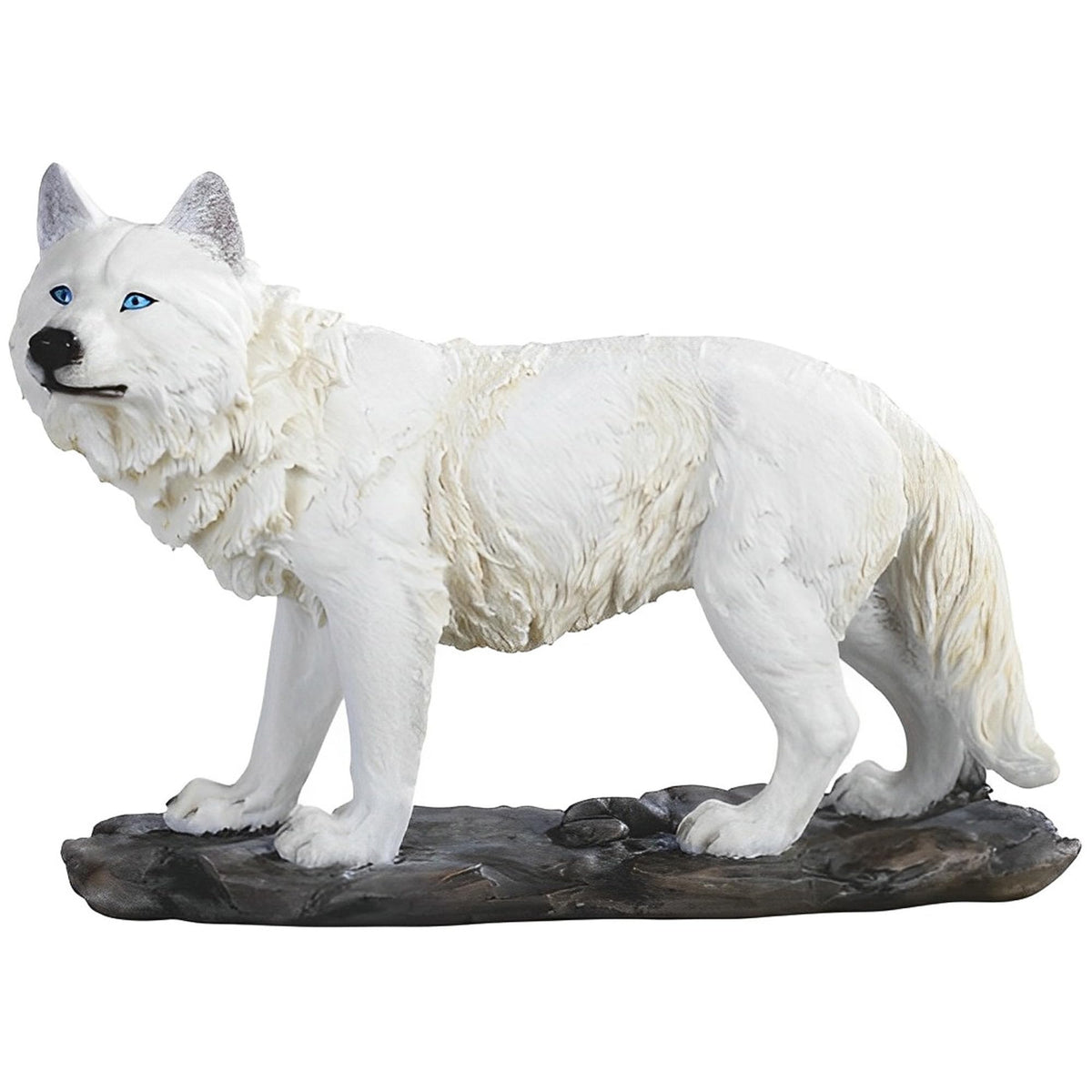 ICE ARMOR 11.75" W Snow Wolf Figurine