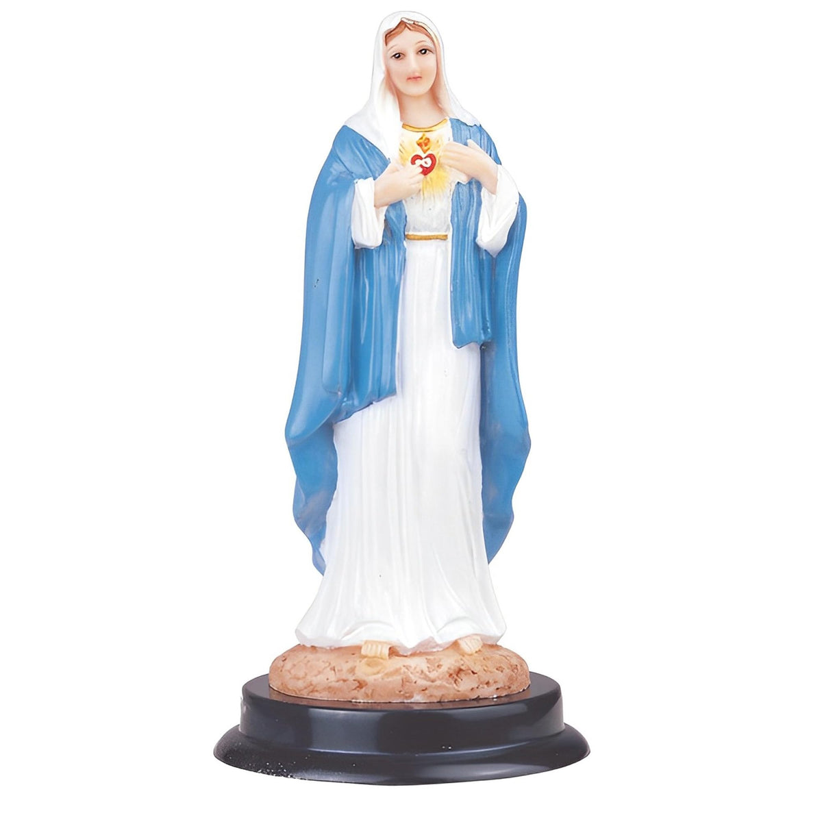 ICE ARMOR 5" H Sacred Heart of Maria Statue Holy Figurine Religious Decoration