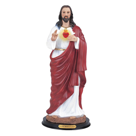 ICE ARMOR 9" H Sacred Heart of Jesus Statue Holy Figurine Religious Decoration