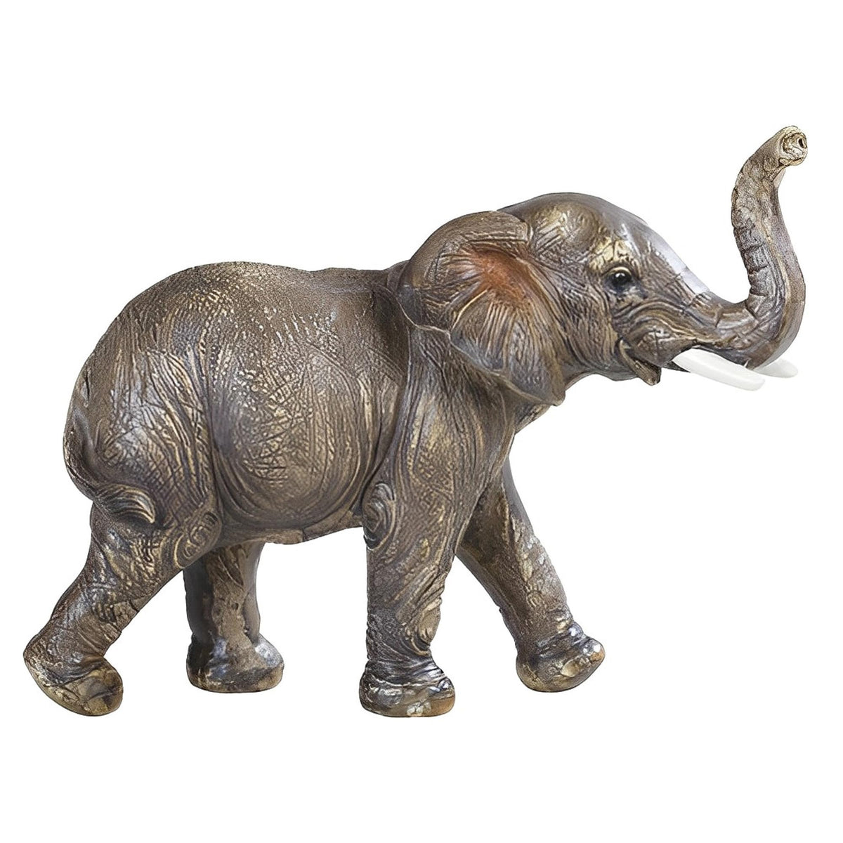 ICE ARMOR 6" W Wildlife Baby Elephant Cub with Trunk Up Figurine