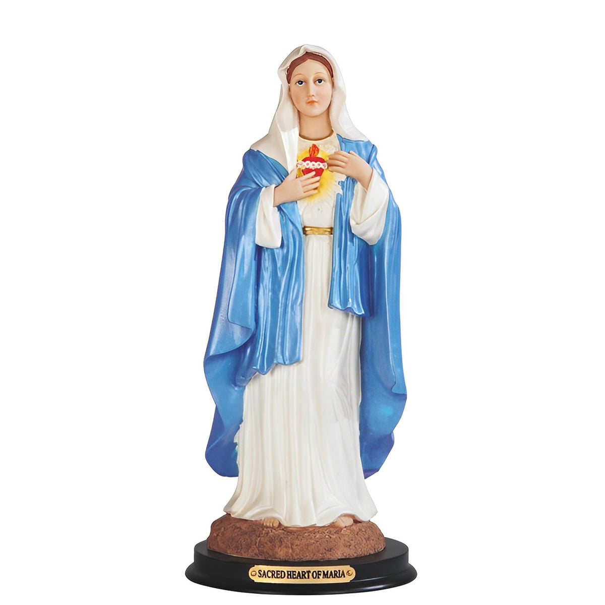 ICE ARMOR 12" H Sacred Heart of Maria Statue Holy Figurine Religious Decoration