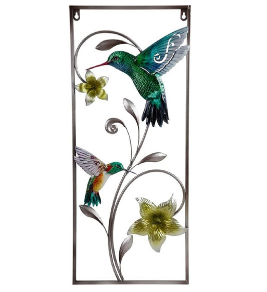 ICE ARMOR 27.5"H Rectangle Hummingbird Wall Plaque Home Decoration