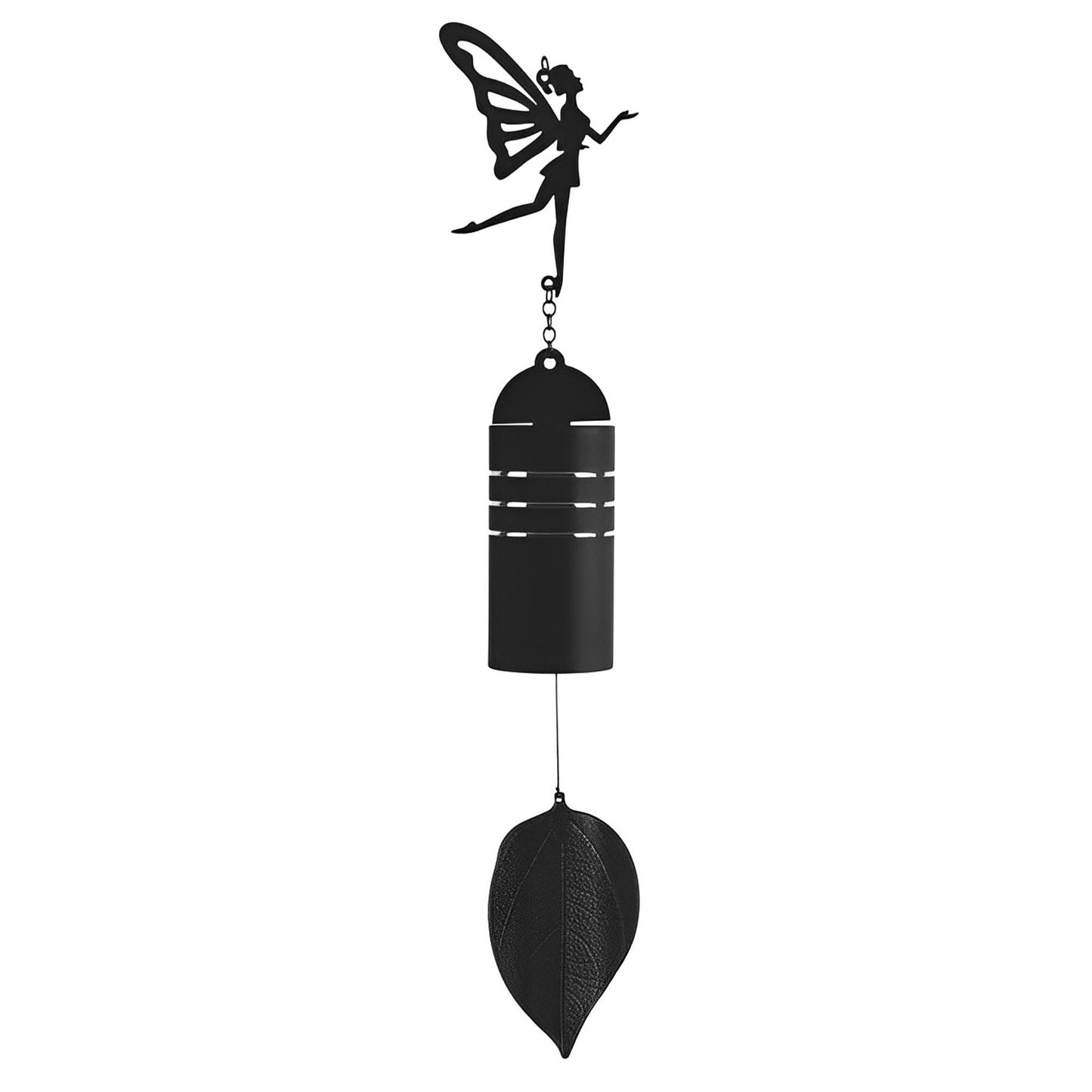 ICE ARMOR 23" Long Metal Black Fairy Wind Chime