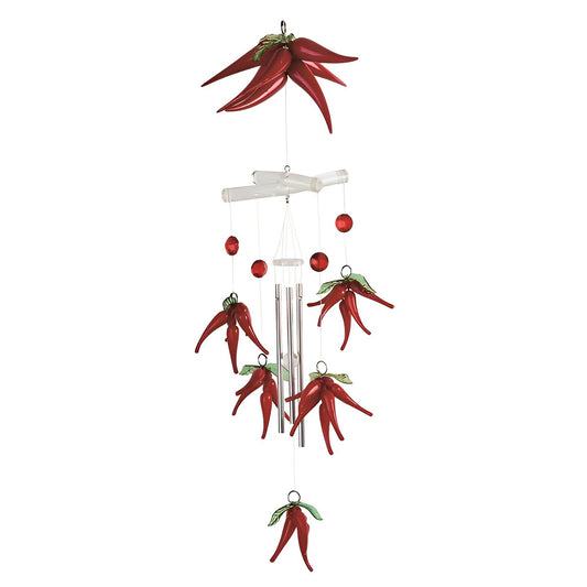 ICE ARMOR 19" Long Red Pepper Acrylic Mobile Wind Chime