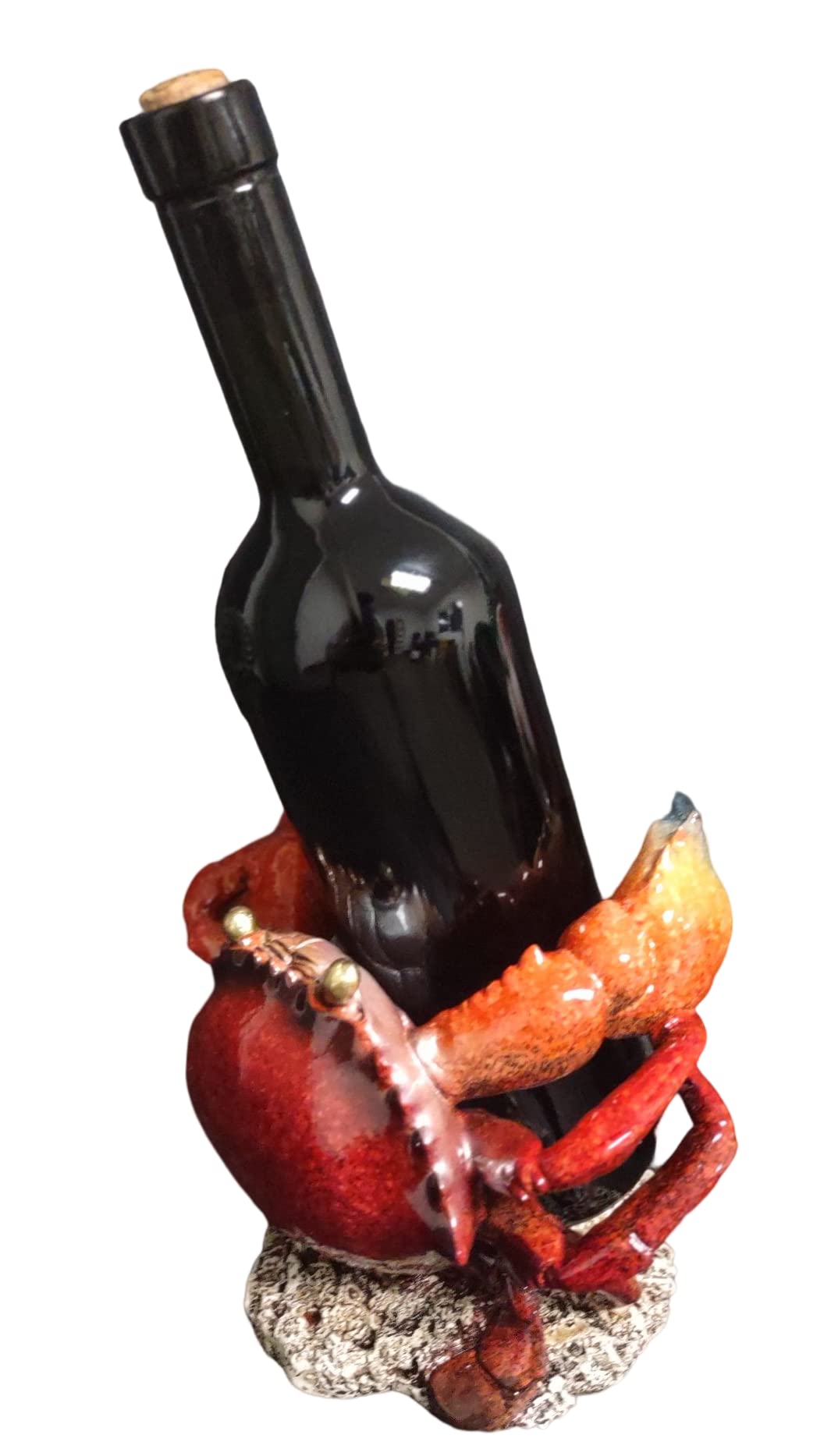 ICE Armor Decorative Wine Bottle Holder, Wine Rest Statue, Home Decor Wine Display Table Centerpiece for Tabletops and Counters, Wine Lovers Gift