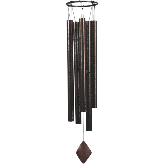 ICE ARMOR 50" Long Dark Brown Metal Tubes Traditional Wind Chime