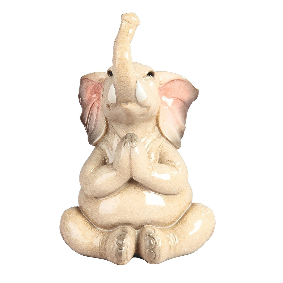 ICE ARMOR 6.75" H Elephant with Yoga Lotus Pose Statue Fantasy Decoration Figurine