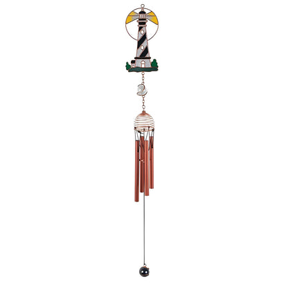 ICE ARMOR 22" Long Lighthouse Wind Chime with Copper Gem