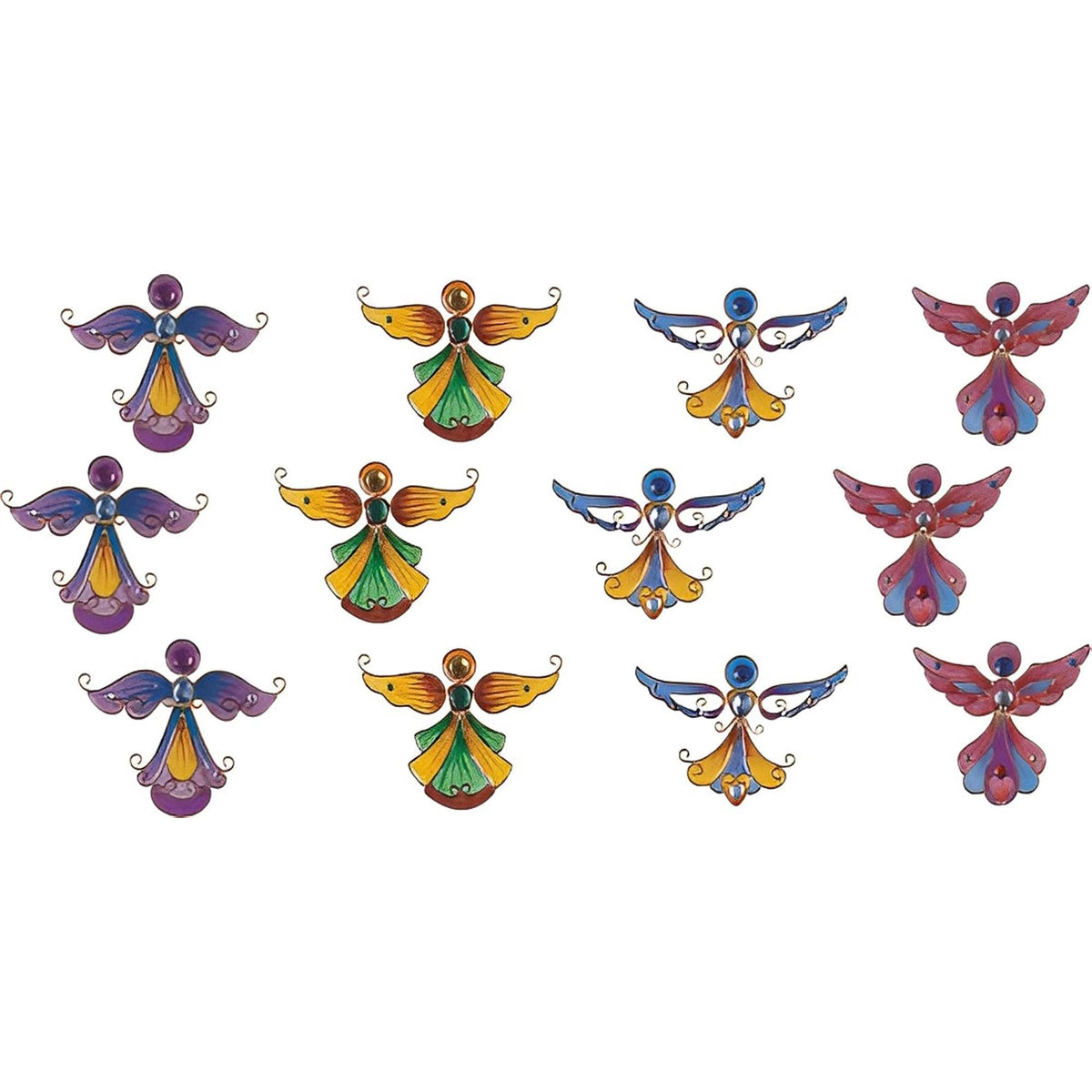 ICE ARMOR 12-PC Angel Magnets 3" H Decoration Figurine