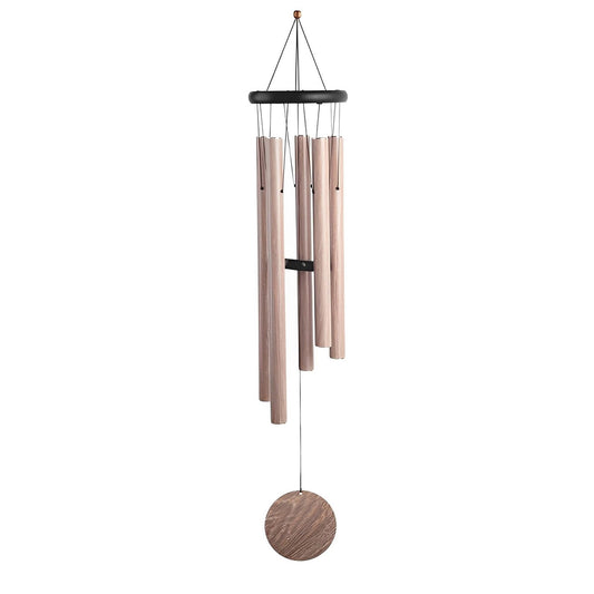 ICE ARMOR 36" Long Wooden Top Wind Chime with Wood Print Tube