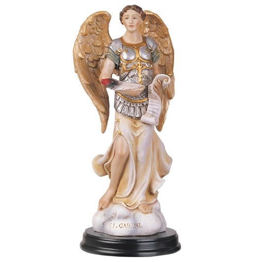 ICE ARMOR 5" H Archangel Gabriel Statue The Messenger Angel Holy Figurine Religious Decoration
