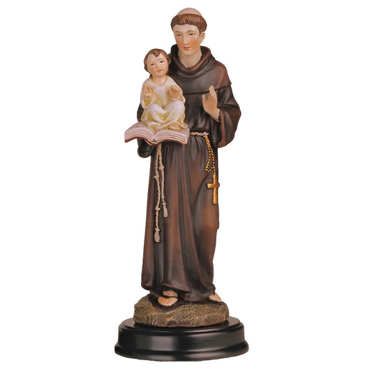 ICE ARMOR 5" H Saint Anthony Holding Child Jesus Statue Anthony of Padua Holy Figurine Religious Decoration, Multicolor (78GSC205.09)