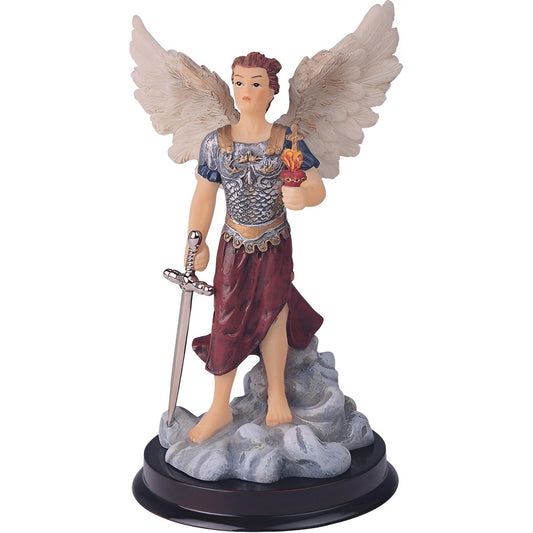ICE ARMOR 6" H Archangel Jehudiel Statue Saint Jegudiel The Angel of Work Holy Figurine Religious Decoration