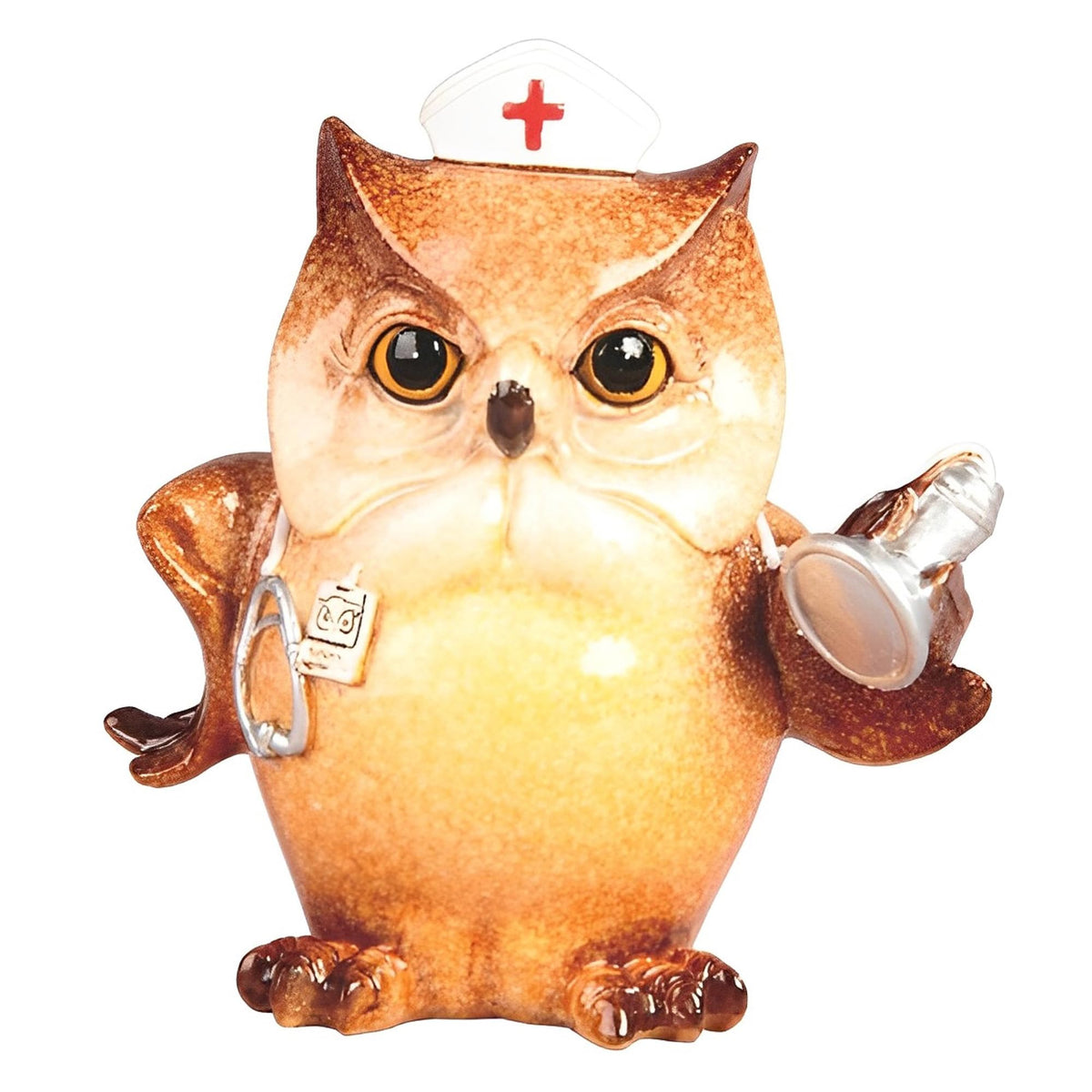 ICE ARMOR 4" H Owl Doctor Funny Gesture Statue Fantasy Decoration Figurine