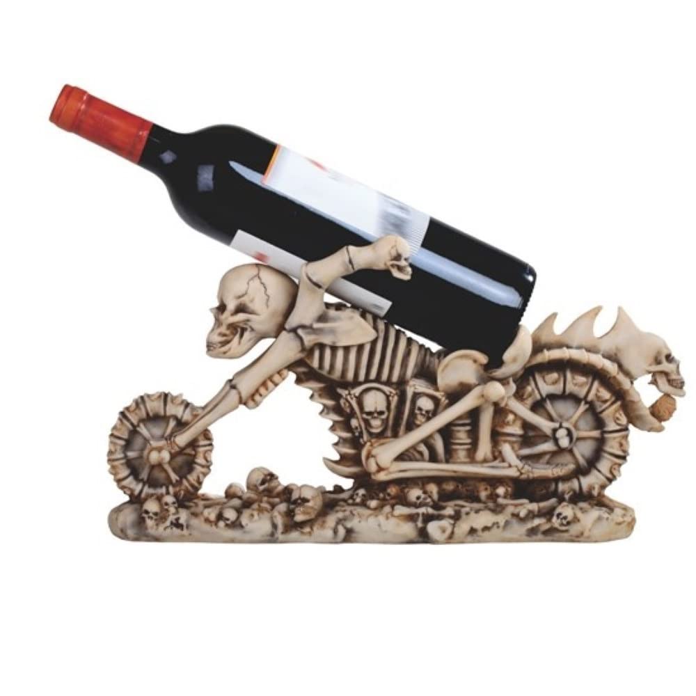 ICE Armor Decorative Wine Bottle Holder, Wine Rest Statue, Home Decor Wine Display Table Centerpiece for Tabletops and Counters, Wine Lovers Gift